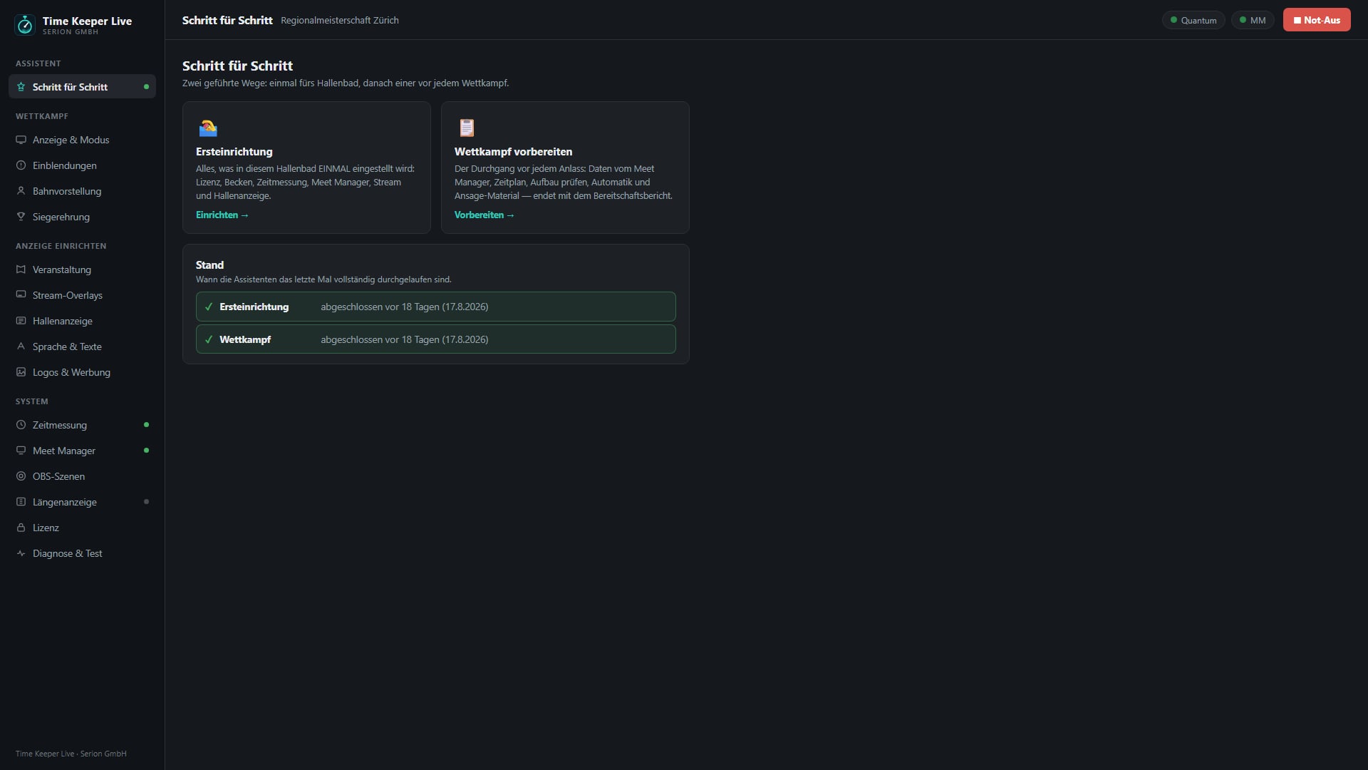 Assistente con due percorsi guidati